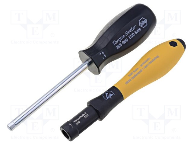 Screwdriver; dynamometric,adjustable,ESD; Meas.accur: ±6%; 127mm