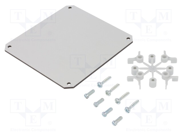 Mounting plate; hard paper; W: 110mm; H: 2.5mm; L: 110mm; TK-PC-1313