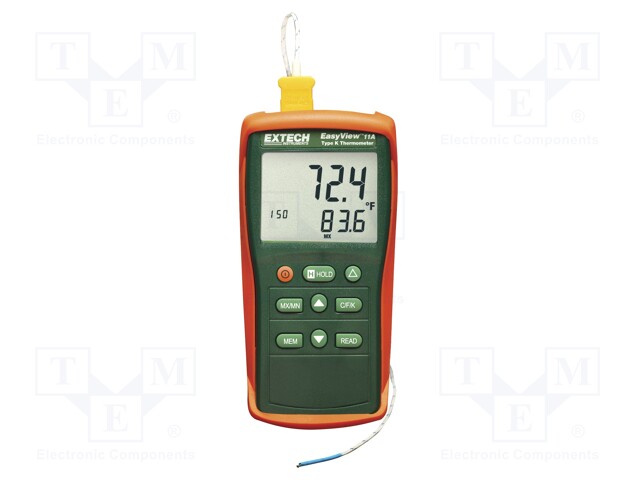 Meter: temperature; LCD; Accur: ±(0,3% + 1°C); -50÷1300°C