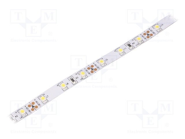 LED tape; white warm; LED/m: 60; SMD; 3528; 12V; 8mm; without cover