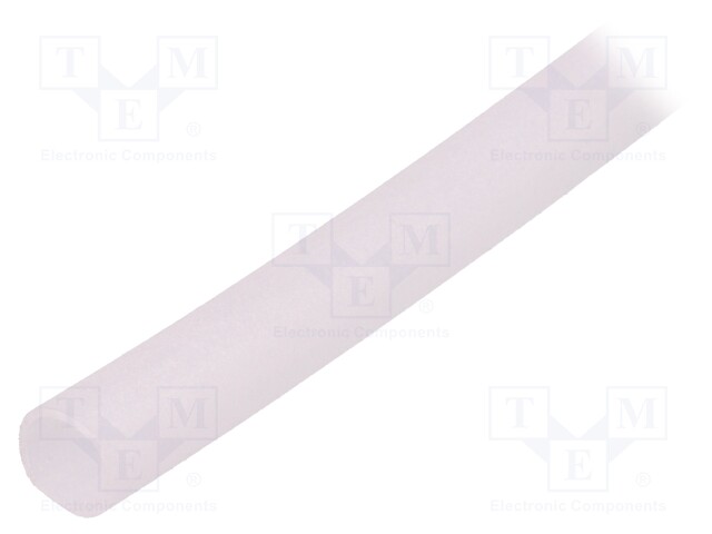 Insulating tube; Mat: silicone; transparent; -50÷200°C; Øint: 5mm