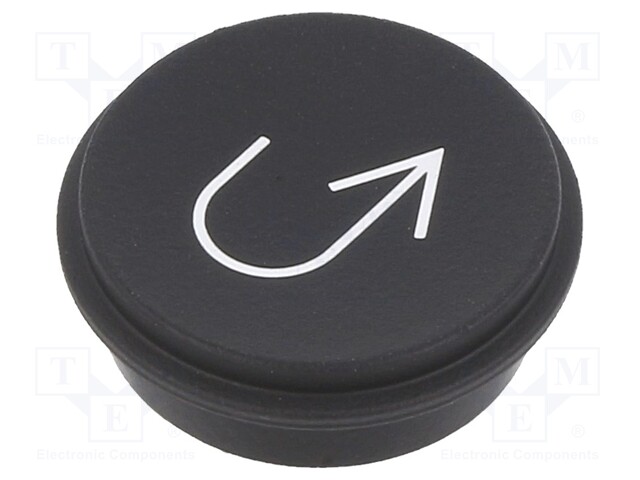 Button; Ø21mm; Pushbutton: round; black; 09