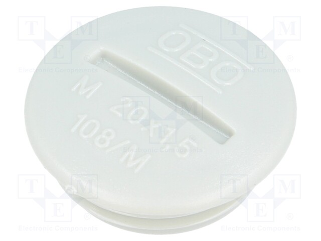 Stopper; M20; Mat: polystyrene; light grey