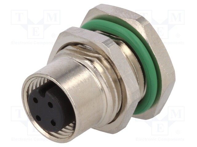 Socket; M12; PIN: 4; female; A code-DeviceNet / CANopen; THT; IP67