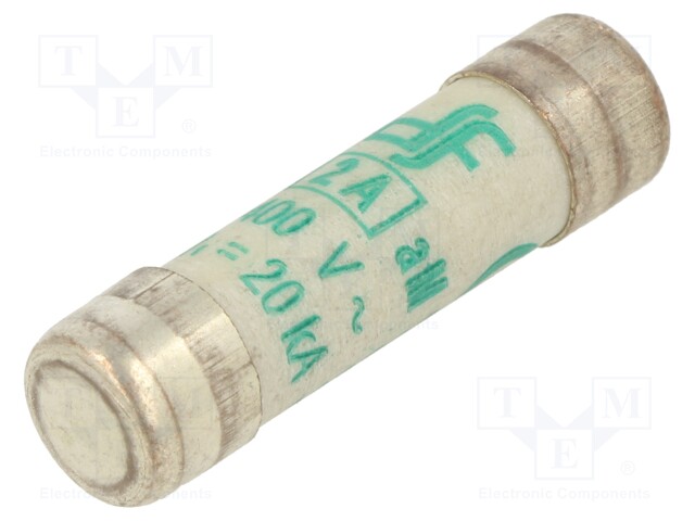 Fuse: fuse; aM; 2A; 400VAC; ceramic,cylindrical,industrial; 8x31mm