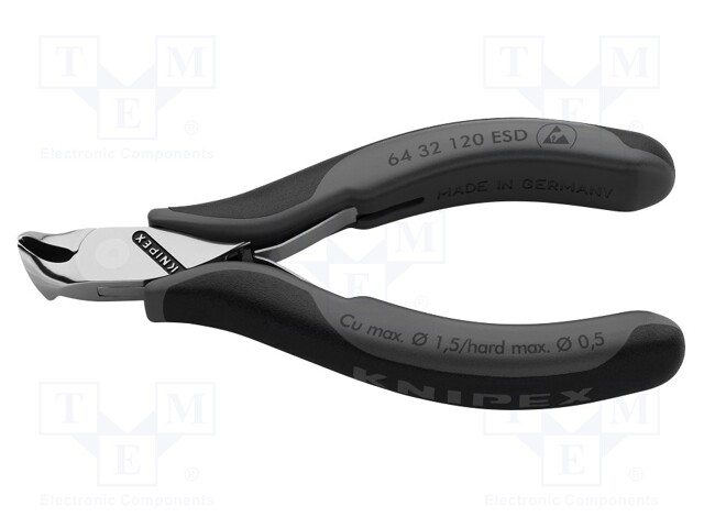 Pliers; end,cutting; ESD; two-component handle grips