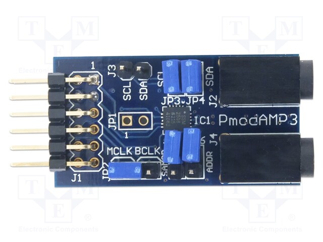 Pmod module; amplifier; I2C,I2S; SSM2518; Amp.class: D