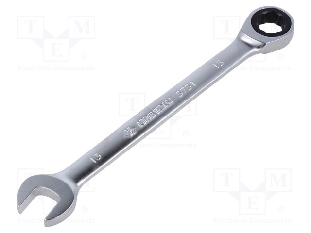 Wrench; combination spanner,with ratchet,with joint; 13mm