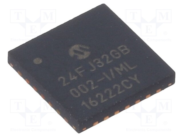 PIC microcontroller; Memory: 32kB; SRAM: 8kB; 32MHz; SMD; QFN28