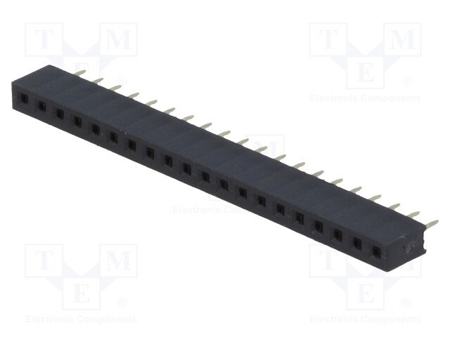 Socket; pin strips; female; PIN: 20; straight; 2mm; THT; 1x20