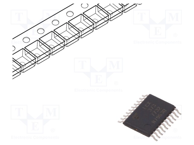 IC: digital; D latch; Channels: 8; 1.65÷3.6VDC; SMD; TSSOP20; 0.65mm