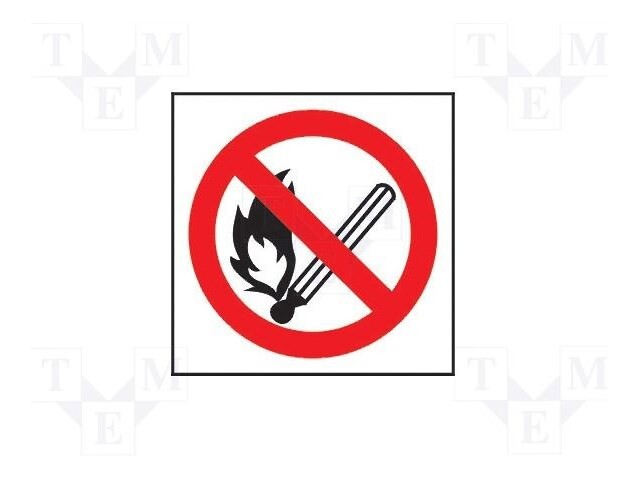 Fire protection sign; W: 150mm; H: 150mm; FLA; photoluminescent