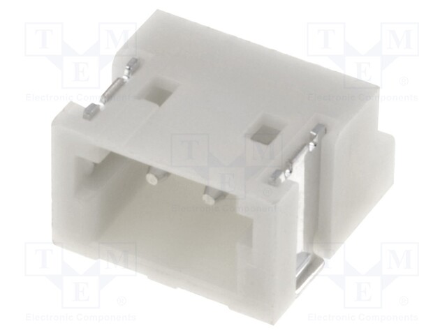 Socket; wire-board; male; ZH; 1.5mm; PIN: 2; SMT; 50V; 1A; -25÷85°C