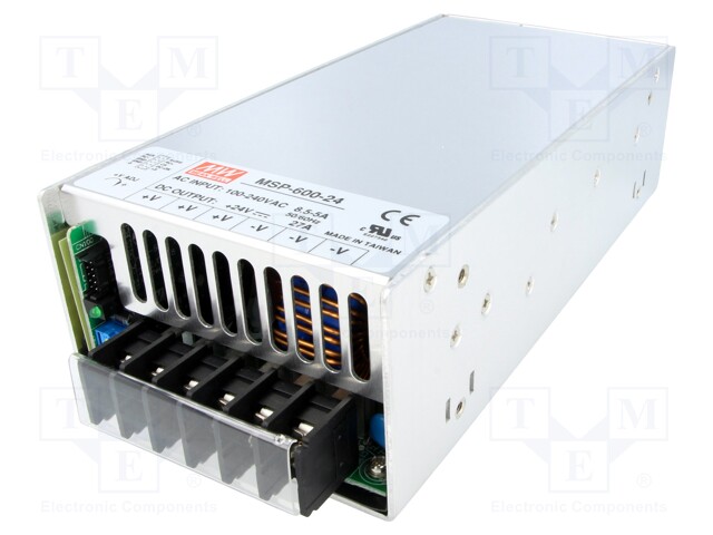 Power supply: switched-mode; modular; 648W; 24VDC; 218x105x63.5mm