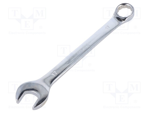 Wrench; combination spanner; 17mm; Chrom-vanadium steel