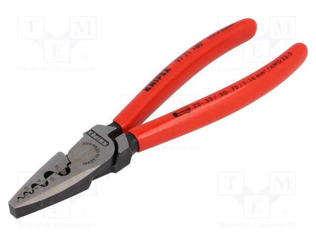 Tool: for crimping; non-insulated solder sleeves; 0.25÷16mm2