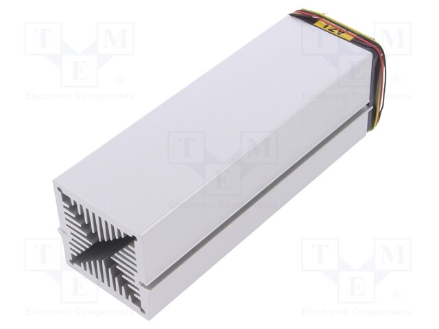 Heatsink: extruded; L: 150mm; W: 50mm; H: 50mm; aluminium; plain