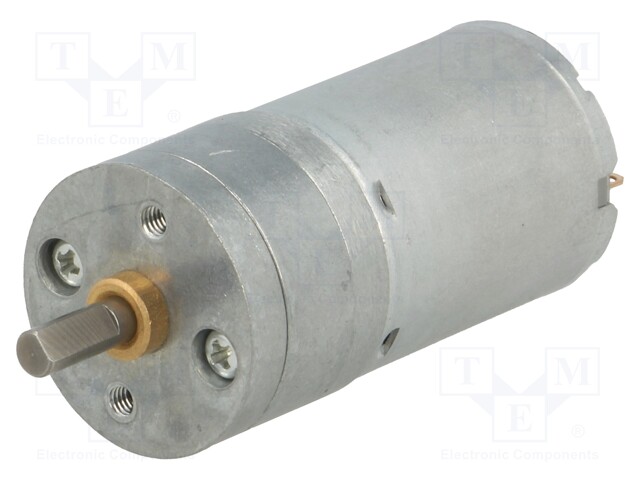 Motor: DC; with gearbox; HP; 12VDC; 5.6A; Shaft: D spring; 1030rpm