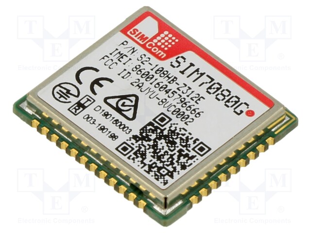 Module: LTE; Down: 589kbps; Up: 1.119Mbps; SMD; LTE- M/NB-IoT