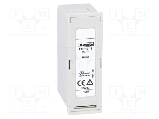 Extension module; RS232; for DIN rail mounting