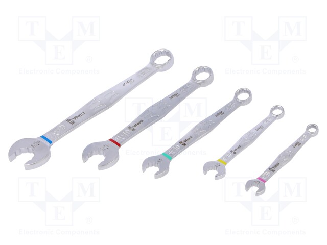 Key set; combination spanner; steel; Pcs: 5; Series: Joker 6003