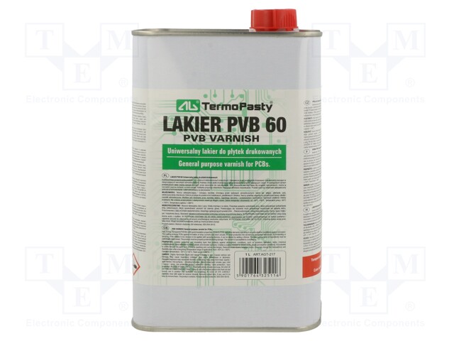 Varnish; transparent; liquid; 1000ml; LAKIER PVB; Temp: -50÷150°C