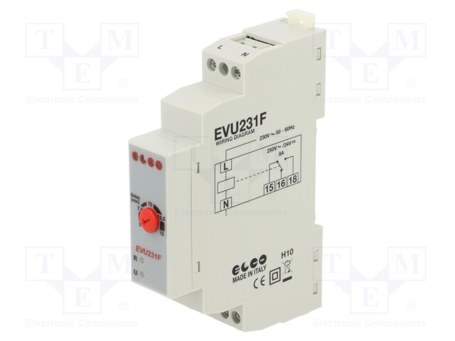 Module: voltage monitoring relay; too low voltage; 230VAC; IP20