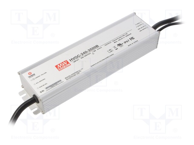 Power supply: switched-mode; LED; 240.1W; 34.3÷68.6VDC; 3500mA