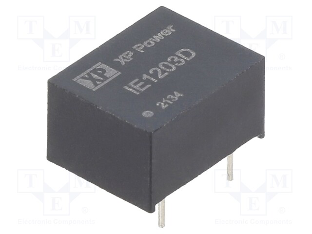 Isolated Board Mount DC/DC Converter, ITE, 1 Output, 1 W, 3.3 V, 300 mA