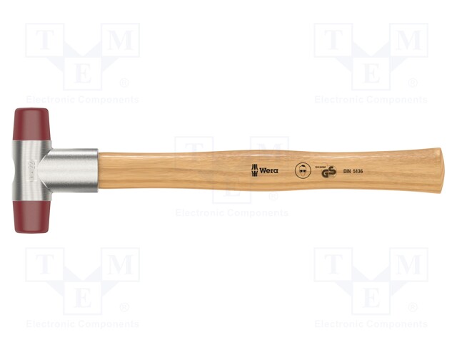 Hammer; 250mm; W: 76mm; 23mm; urethane; wood