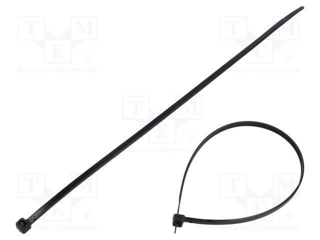 Cable tie; L: 275mm; W: 4.35mm; polyamide; black; 100pcs; -35÷85°C