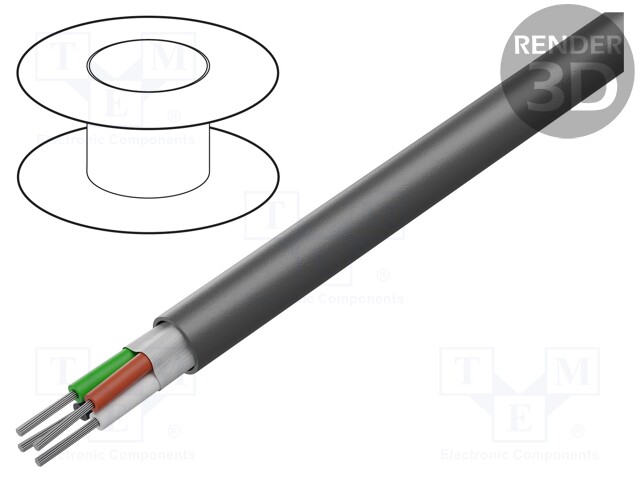 Wire; Xtra Guard® 1; 4x18AWG; unshielded; 300V; 30.5m; Cu; stranded