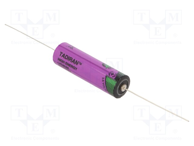 Battery: lithium (LTC); 3.6V; AA; axial; Ø14.7x50.5mm; 1800mAh