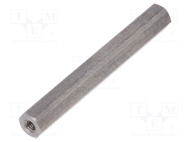 Screwed spacer sleeve; Int.thread: M2,5; 40mm; hexagonal