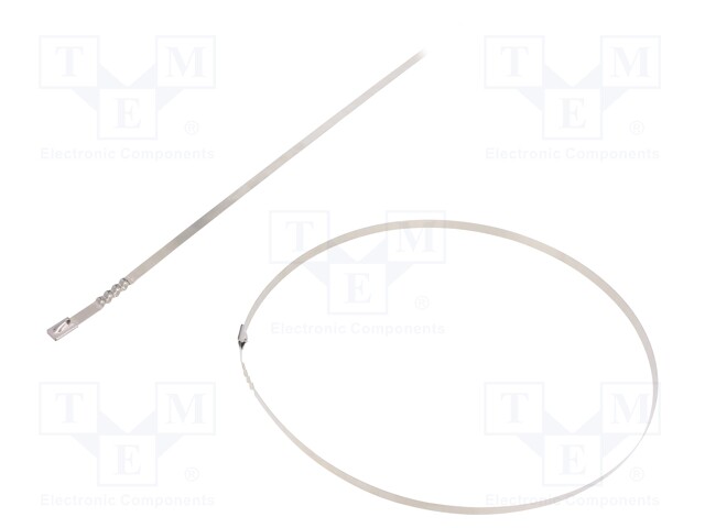 Cable tie; L: 840mm; W: 7.9mm; stainless steel AISI 304; 1112N