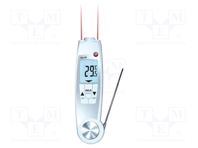 Infrared thermometer; LCD,with a backlit; -30÷250°C; IP65