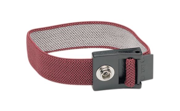 Wristband; ESD; Features: antialergic; red; 10 mm Male Stud