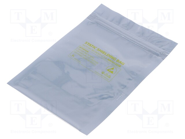 Protection bag; ESD; L: 152mm; W: 102mm; D: 75um; 100pcs; <10GΩ