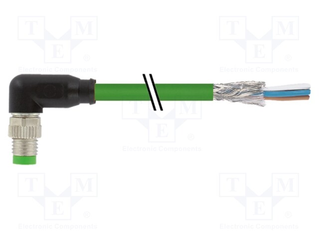 Connection lead; male; IP67; 50VAC; 60VDC; 4A; 10m; Series: 7000