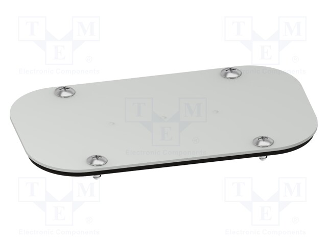 Cable gland plate; steel; W: 140mm; L: 400mm; Spacial S3D; D: 1.5mm