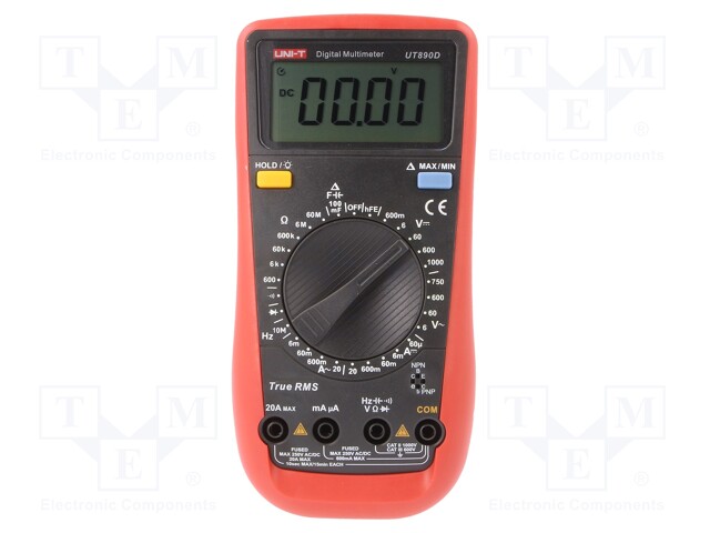 Digital multimeter; LCD (5999),with a backlit; True RMS; 0÷40°C