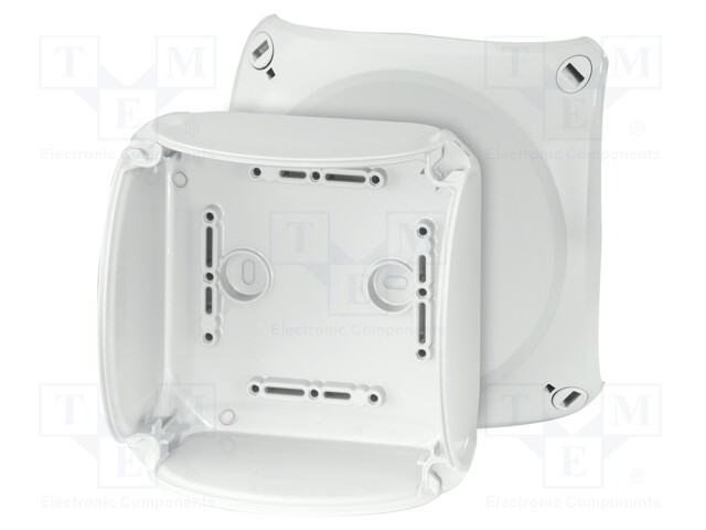 Enclosure: junction box; X: 130mm; Y: 130mm; Z: 77mm; IP66,IP67; grey