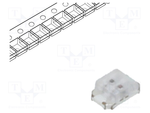 LED; SMD; 0805; red/yellow-green; 2x1.25x0.8mm; 120°; 20mA