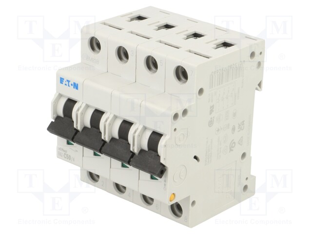 Circuit breaker; 230/400VAC; Inom: 50A; Poles: 4; DIN; Charact: C