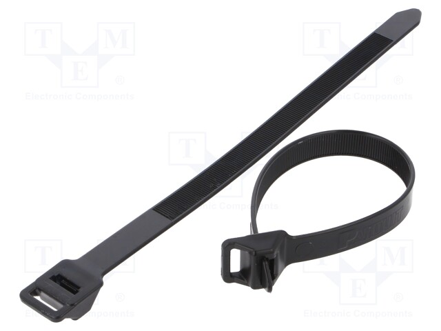 Cable tie; L: 229mm; W: 12.7mm; polyamide; 1112N; black; Ømax: 51mm