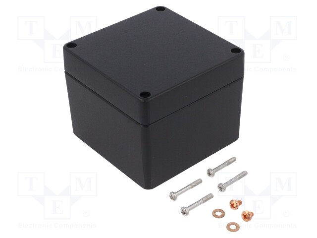 Enclosure: multipurpose; X: 100mm; Y: 100mm; Z: 80mm; 1590Z; black