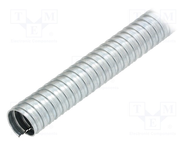 Protective tube; ØBraid : 16mm; galvanised steel; natural; IP40