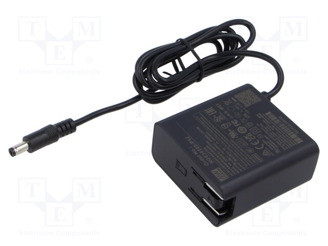 Power supply: switched-mode; plug; 5VDC; 4A; 20W; Out: 5,5/2,1