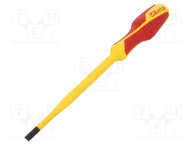 Screwdriver; insulated,slim; slot; 6,5x1,2mm; Blade length: 150mm