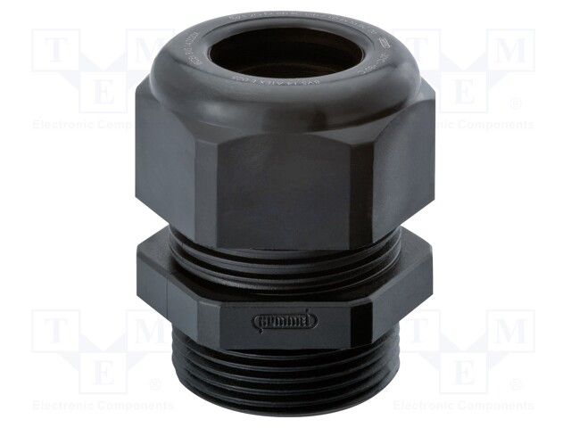 Cable gland; NPT1"; IP68; Mat: polyamide; black